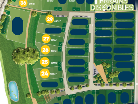 Vente de terrain Rouans 44