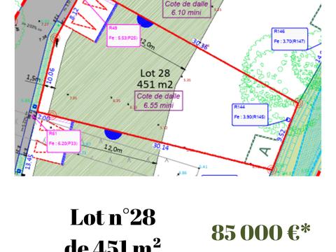 Vente de terrain Rouans 44