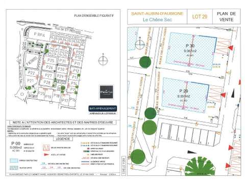 Vente de terrain Saint-Aubin-d'Aubigné 35