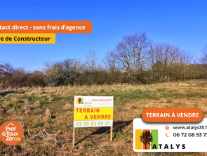 Vente Terrain 450 m&sup2;Saint-Aubin-du-Cormier