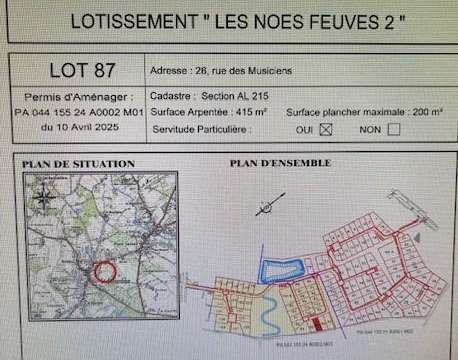 Vente de terrain