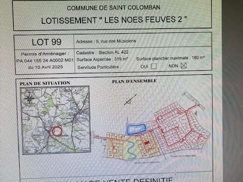Vente de terrain