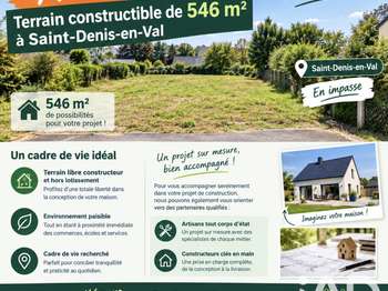 Vente Terrain 546 m&sup2;Saint-Denis-en-Val