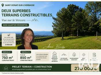 Vente Terrain 850 m&sup2;Saint-Donat-sur-l'Herbasse