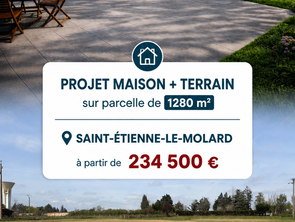 Vente Terrain 1280 m&sup2;Saint-Étienne-le-Molard
