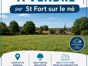 Vente Terrain 560 m&sup2;Saint-Fort-sur-le-Né