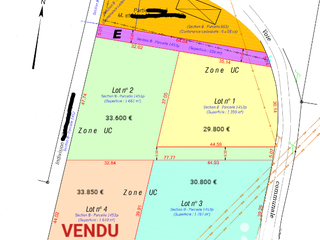 Vente de terrain