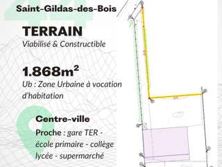 Vente de terrain 2 pièces