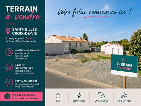 Vente de terrain Saint-Gilles-Croix-de-Vie 85