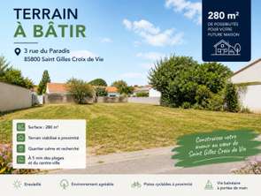 Vente Terrain 280 m&sup2;Saint-Gilles-Croix-De-Vie Croix De Vie
