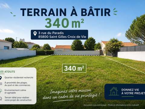 Vente de terrain Saint-Gilles-Croix-De-Vie Croix De Vie 85