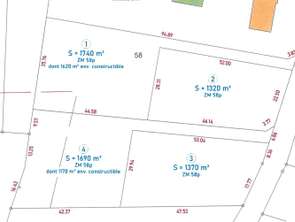 Vente Terrain 1370 m&sup2;Saint-Gravé
