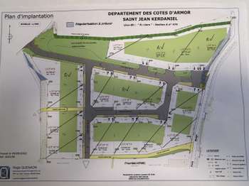 Vente Terrain 603 m&sup2;Saint-Jean-Kerdaniel