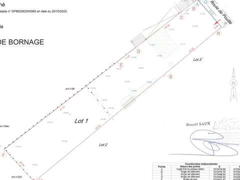 Vente de terrain
