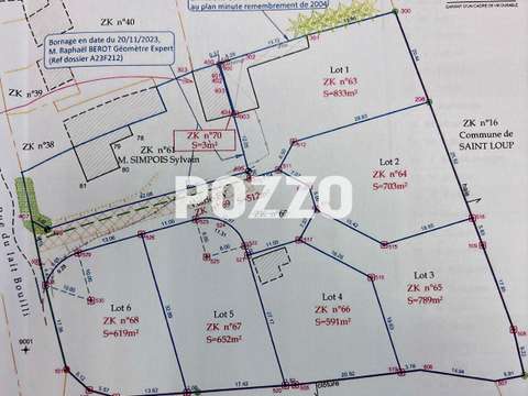 Vente de terrain Saint-Loup 50