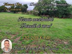 Vente Terrain 707 m&sup2;Saint-Lumine-de-Coutais