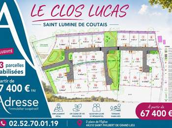 Vente Terrain 347 m&sup2;Saint-Lumine-de-Coutais