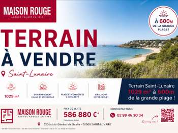Vente Terrain 1029 m&sup2;Saint-Lunaire