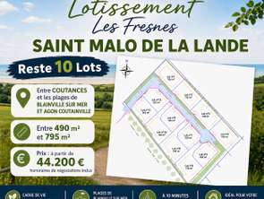 Vente Terrain 490 m&sup2;Saint-Malo-de-la-Lande
