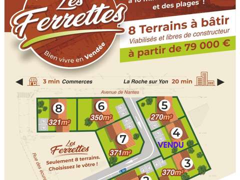 Vente de terrain Saint-Mathurin 85