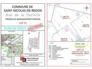 Vente Terrain 441 m&sup2;Saint-Nicolas-de-Redon