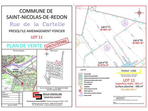 Vente de terrain Saint-Nicolas-de-Redon 44