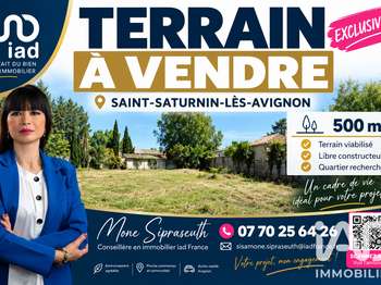 Vente Terrain 500 m&sup2;Saint-Saturnin-lès-Avignon