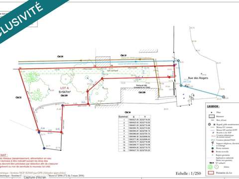 Vente de terrain