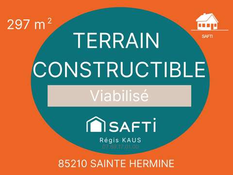 Vente de terrain Sainte-Hermine 85