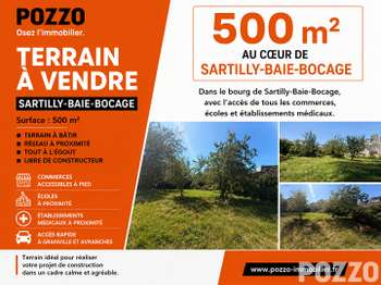 Vente Terrain 500 m&sup2;Sartilly