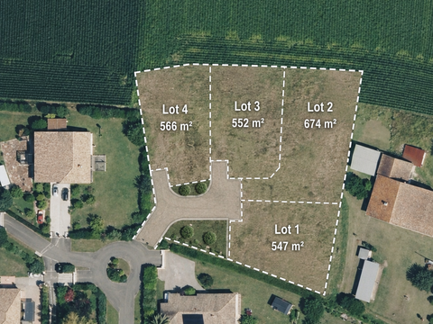 Vente de terrain Saubrigues 40