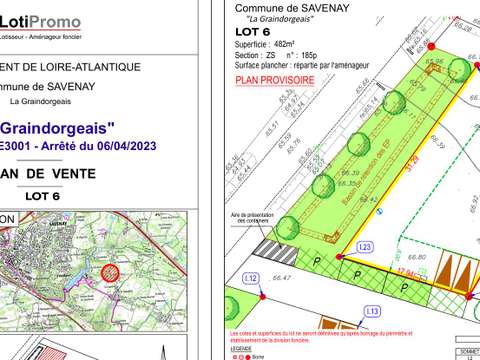 Vente de terrain