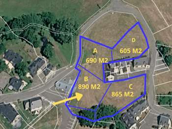 Vente Terrain 890 m&sup2;Sazos