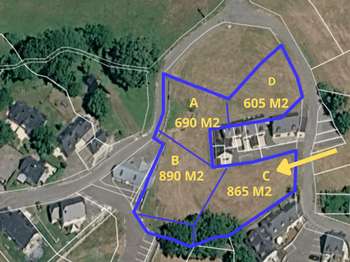 Vente Terrain 865 m&sup2;Sazos