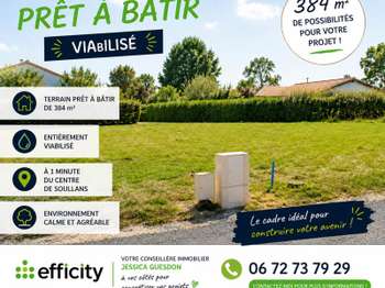 Vente Terrain 384 m&sup2;Soullans