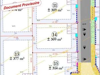 Vente Terrain 309 m&sup2;Thaon