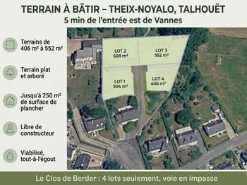 Vente Terrain 552 m&sup2;Theix