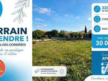 Vente Terrain 220 m&sup2;Thézan-des-Corbières