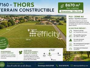 Vente Terrain 8670 m&sup2;Thors