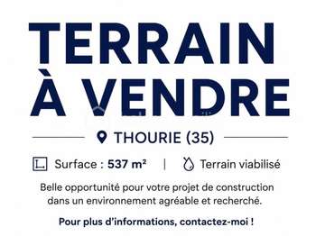 Vente Terrain 537 m&sup2;Thourie