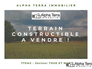 Vente Terrain 775 m&sup2;Thue-et-Mue