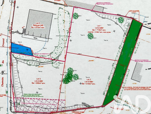 Vente Terrain 555 m&sup2;Thurins