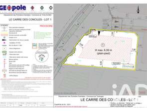 Vente Terrain 635 m&sup2;Toulouges