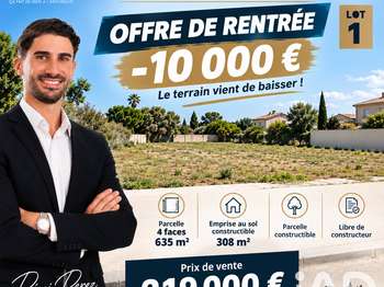 Vente Terrain 635 m&sup2;Toulouges