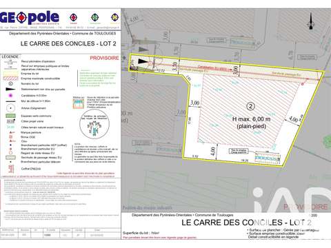 Vente de terrain Toulouges 66