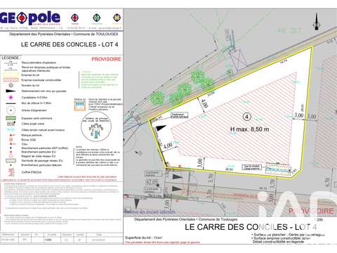 Vente de terrain Toulouges 66