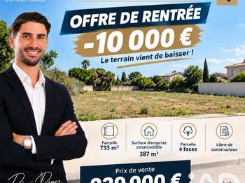 Vente Terrain 733 m&sup2;Toulouges