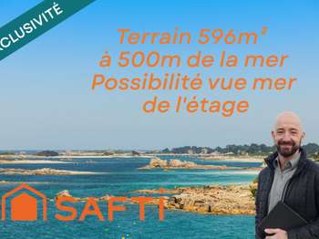 Vente Terrain 596 m&sup2;Trévou-Tréguignec