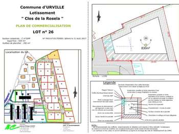 Vente Terrain 832 m&sup2;Urville