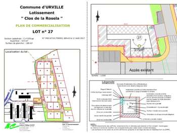 Vente Terrain 315 m&sup2;Urville